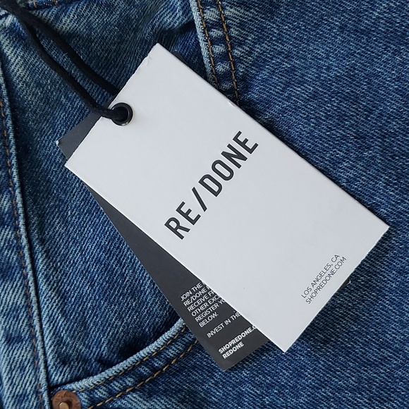 Re/Done Originals 90's Low Slung Short en Bleu Mere Sz 31 NWT - Picture 7 of 16